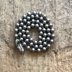 6 INCHES Stainless Steel Ball Chain Extender - 3.2mm thick